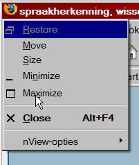 afbeelding van het Engelse system Menu afbeelding van het Engelse system Menu